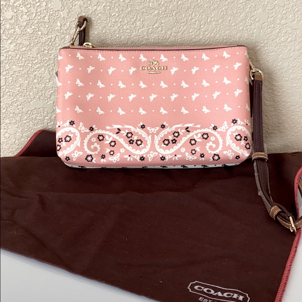 Coach two tone small cross body purse. BWT